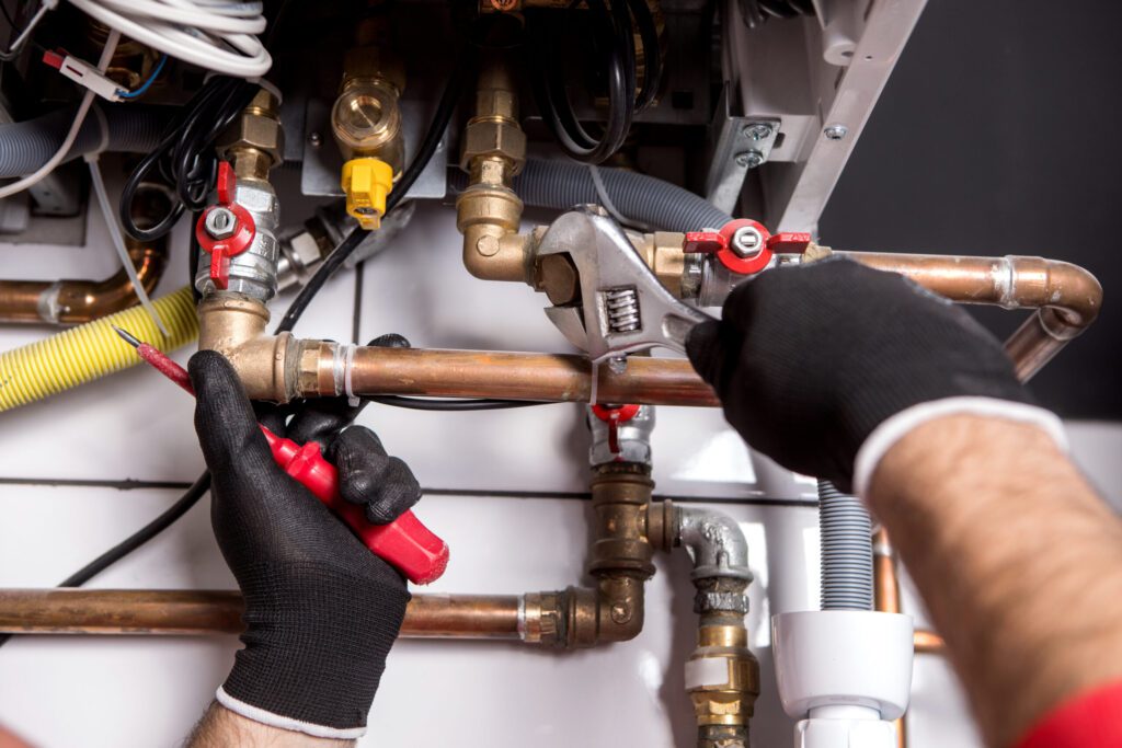 A heating engineer working on Heating In Coleraine